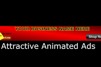 create unique animated GIF banner hero image website slide show