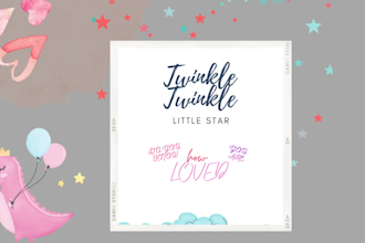 create attractive nursery poster wall art