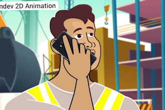 2d animation, cartoon animation video, character animation, 2d cartoon animation