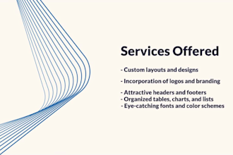 design coustom word documents for your desire