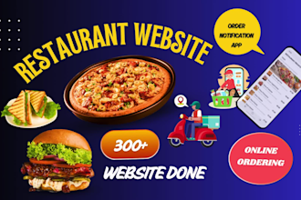 create a restaurant website with online food delivery system
