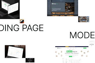 design a modern website or landing page UX UI in figma