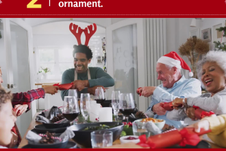 make a christmas video with your logo or business name