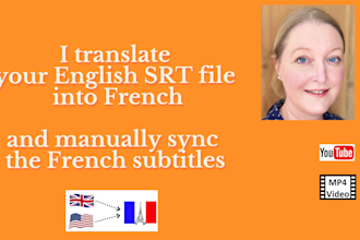 translate your english subtitles into french and sync them