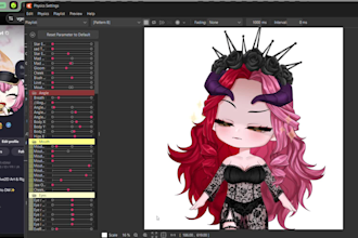 design and rigging high quality live 2d vtuber model