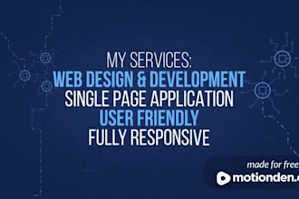 do website design, front end web development