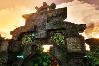 do custom 3d game environment design, level design, game art, 3d game assets