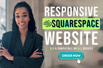 build or redesign a responsive squarespace website
