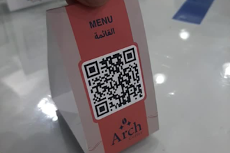design your table tent, or food tent with a qr code