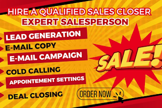 be salesperson generate sweepstakes leads high ticket sales closer sales pitch
