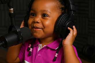 create ai baby podcast voiceovers, animations, and talking clips