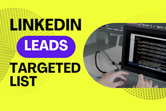 b2b lead generation, linkedin lead generation and build a  email list website
