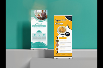 do billboard design, roll up banner or ads banner, trade show