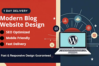 develop an affordable and modern wordpress blog