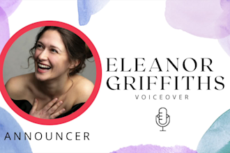 record a british female announcement for your gig or event