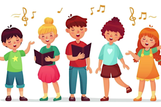 produce instrumental track or song cover for children or kids music