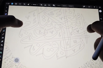 create design arabic calligraphy