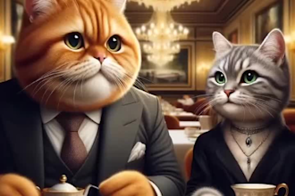 do ai video art ai dancing cat image ai music video ai music lyrics