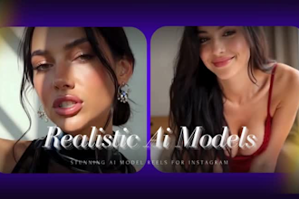 create realistic ai influencer model for fanvue instagram social media  post