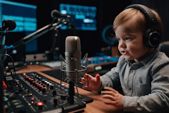 create ai baby podcast, new ai baby talking video funny baby podcast