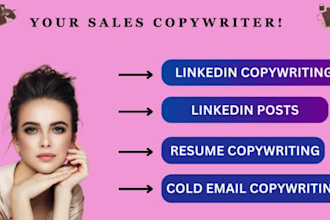 write your linkedin content and copy for posts, articles, captions and videos