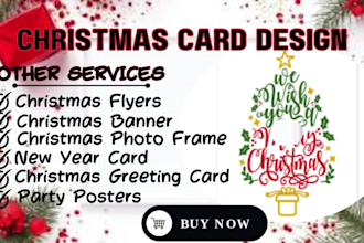 design christmas card, greeting card, and invitation cards