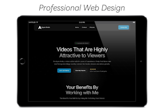 create a professional web design and responsive landing page