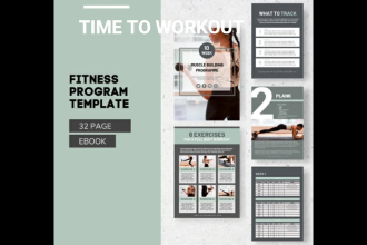 professional pdf lead magnet and health fitness ebook