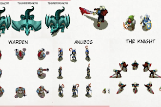 do pixel game pokemon fakemon trainer sprite sheet character animation rpgmaker
