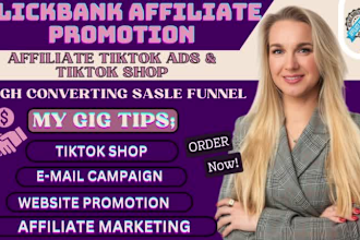 build clickbank affiliate marketing sales funnel, tiktok shop affiliate mentor