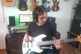 be your bass player and record a bass guitar track for you