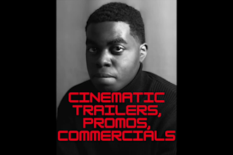 record a cinematic movie trailer or promo voice over