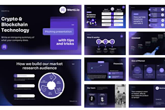 design canva powerpoint presentation with infographics