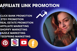 do organic affiliate link promotion,click bank promotion,shopify etsy marketing