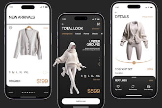 build virtual try on app for clothes, body scanning app, makeup try on app