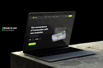 create landing page for your website in figma with prototype