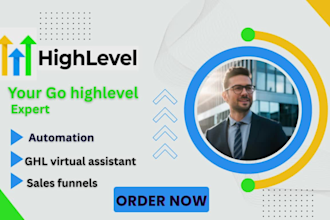set up your real estate go high level website, funnel, and virtual assistant