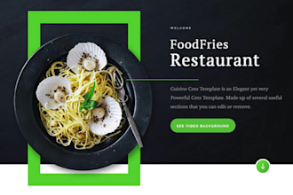 design a professional restaurant website with online ordering and reservations
