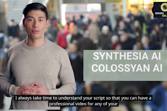 develop a video content on synthesia ai colossyan ai