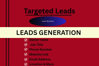 do premium targeted local business lead