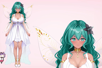 design and rig live2d vtuber model 2d vtuber model 3d vtuber model commission