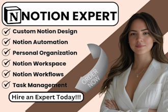 create a custom notion workspace for task management and organization