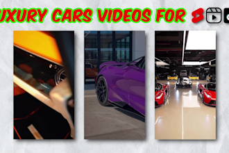 create luxury cars youtube shorts videos and reels