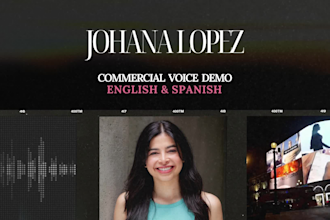 record a latina voice in english and spanish