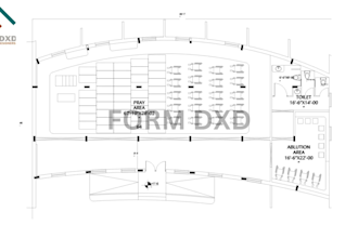 draw an architectural blueprint in architectural rendering