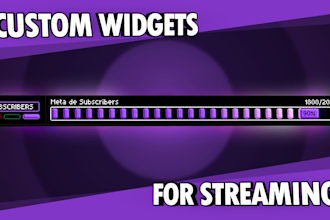 design custom widgets with CSS for your twitch stream