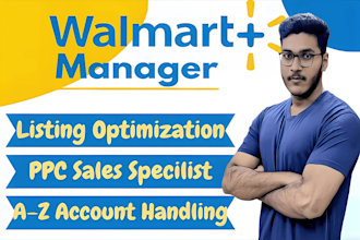 expert walmart VA for listing optimization, upload wfs listings, SEO and PPC