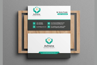 design creative, stunning and graceful business card in canva