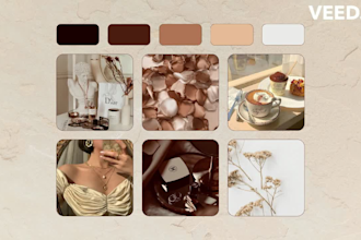 create custom color palette and moodboard for your brand or project