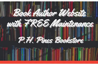 create book author website with free maintenance